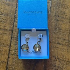 New Touchstone Crystal Drop Earrings